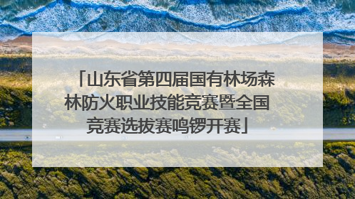 山东省第四届国有林场森林防火职业技能竞赛暨全国竞赛选拔赛鸣锣开赛