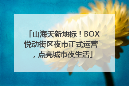 山海天新地标！BOX 悦动街区夜市正式运营，点亮城市夜生活
