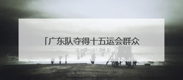 广东队夺得十五运会群众七人足球赛佛山赛区首金