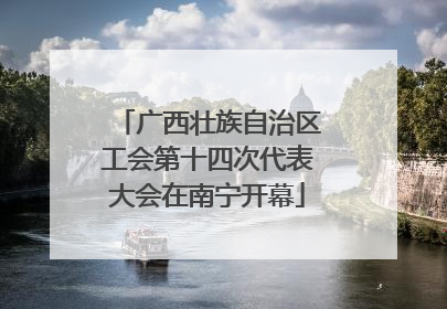 广西壮族自治区工会第十四次代表大会在南宁开幕