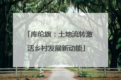 库伦旗：土地流转激活乡村发展新动能