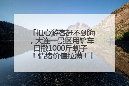 担心游客赶不到海，大连一景区用铲车日撒1000斤蚬子！情绪价值拉满！