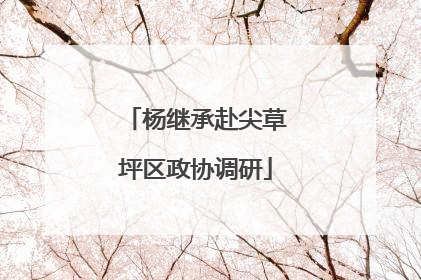 杨继承赴尖草坪区政协调研