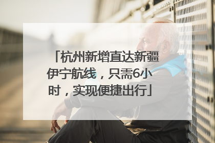 杭州新增直达新疆伊宁航线，只需6小时，实现便捷出行