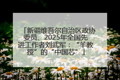 新疆维吾尔自治区政协委员、2025年全国先进工作者刘武军：“羊教授”的“中国芯”