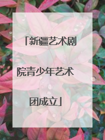 新疆艺术剧院青少年艺术团成立