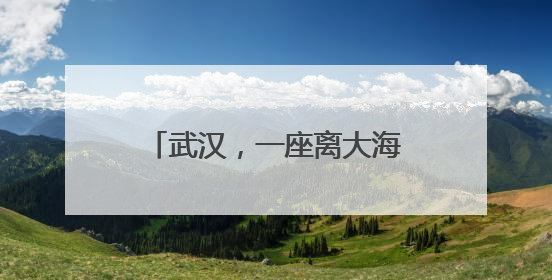 武汉，一座离大海很“近”的城市