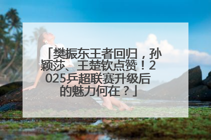 樊振东王者回归，孙颖莎、王楚钦点赞！2025乒超联赛升级后的魅力何在？