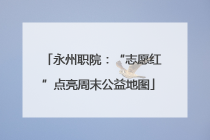 永州职院：“志愿红”点亮周末公益地图