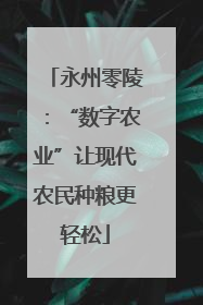 永州零陵：“数字农业”让现代农民种粮更轻松