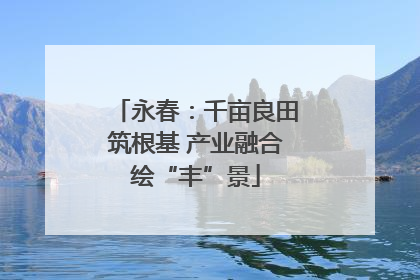 永春：千亩良田筑根基 产业融合绘“丰”景