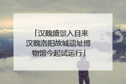 汉魏盛景入目来 汉魏洛阳故城遗址博物馆今起试运行