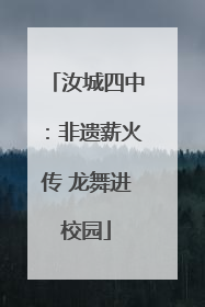 汝城四中：非遗薪火传 龙舞进校园