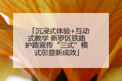 沉浸式体验+互动式教学 新罗区铁路护路宣传“三式”模式彰显新成效