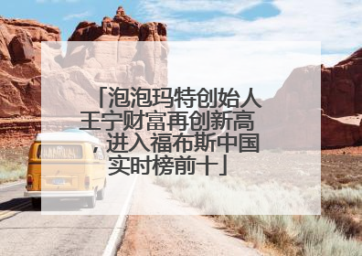 泡泡玛特创始人王宁财富再创新高，进入福布斯中国实时榜前十