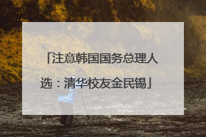 注意韩国国务总理人选：清华校友金民锡