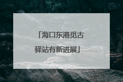 海口东港觅古驿站有新进展
