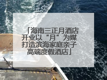 海南三正月酒店开业以“月”为媒打造滨海家庭亲子高端度假酒店
