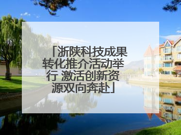 浙陕科技成果转化推介活动举行 激活创新资源双向奔赴