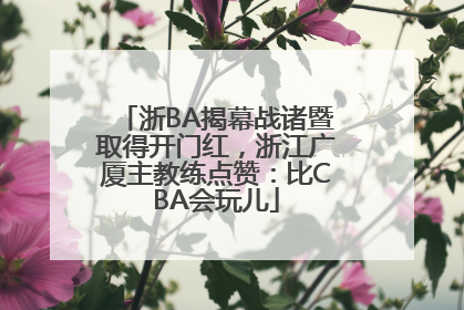 浙BA揭幕战诸暨取得开门红，浙江广厦主教练点赞：比CBA会玩儿