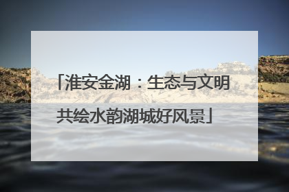 淮安金湖：生态与文明共绘水韵湖城好风景