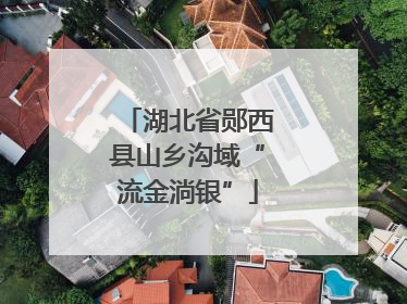 湖北省郧西县山乡沟域“流金淌银”