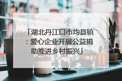 湖北丹江口市均县镇：爱心企业开展公益捐助推进乡村振兴