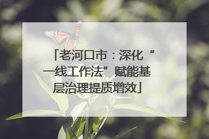 老河口市：深化“一线工作法”赋能基层治理提质增效