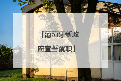 葡萄牙新政府宣誓就职