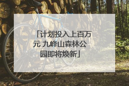 计划投入上百万元 九峰山森林公园即将焕新