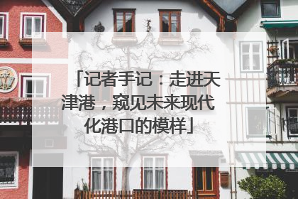 记者手记：走进天津港，窥见未来现代化港口的模样