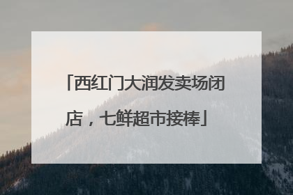西红门大润发卖场闭店，七鲜超市接棒