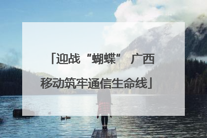 迎战“蝴蝶” 广西移动筑牢通信生命线
