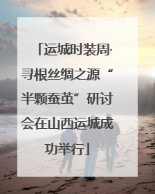 运城时装周·寻根丝绸之源“半颗蚕茧”研讨会在山西运城成功举行