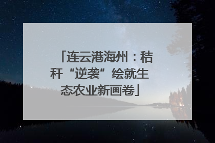 连云港海州：秸秆“逆袭”绘就生态农业新画卷