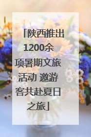 陕西推出1200余项暑期文旅活动 邀游客共赴夏日之旅