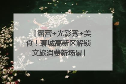 露营+光影秀+美食！聊城高新区解锁文旅消费新场景