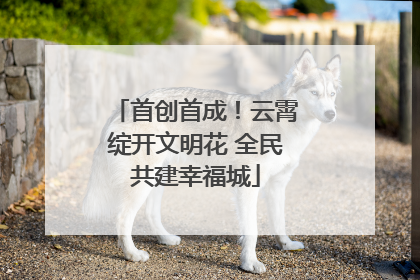 首创首成！云霄绽开文明花 全民共建幸福城