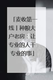 麦收第一线丨种粮大户老房：让专业的人干专业的事