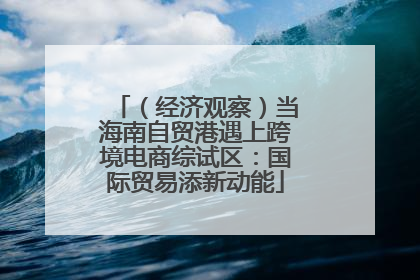 （经济观察）当海南自贸港遇上跨境电商综试区：国际贸易添新动能