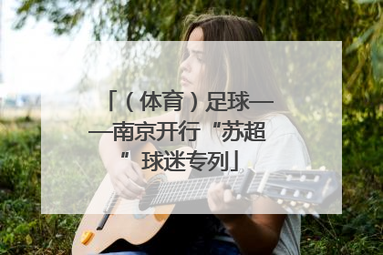 （体育）足球——南京开行“苏超”球迷专列