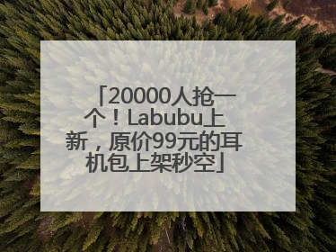 20000人抢一个！Labubu上新，原价99元的耳机包上架秒空