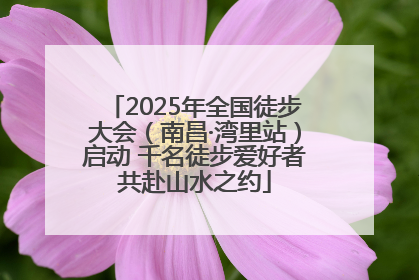 2025年全国徒步大会（南昌·湾里站）启动 千名徒步爱好者共赴山水之约