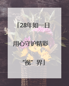 28年如一日 用心守护精彩“视”界