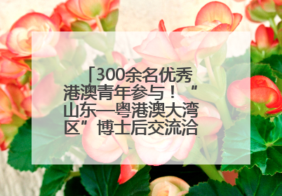 300余名优秀港澳青年参与！“山东—粤港澳大湾区”博士后交流洽谈活动成功举办