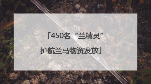 450名“兰精灵”护航兰马物资发放