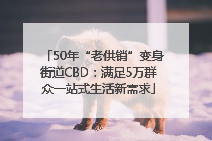 50年“老供销”变身街道CBD：满足5万群众一站式生活新需求