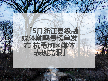 5月浙江县级融媒体潮鸣号榜单发布 杭甬地区媒体表现亮眼
