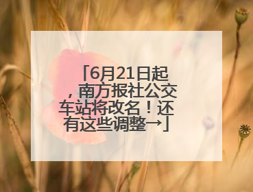 6月21日起，南方报社公交车站将改名！还有这些调整→