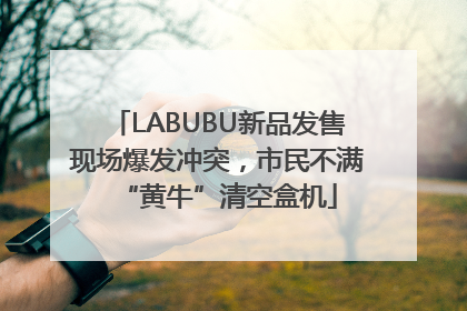 LABUBU新品发售现场爆发冲突，市民不满“黄牛”清空盒机